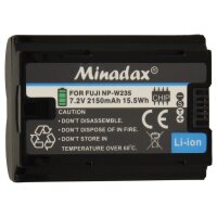2x Minadax Lithium-Ionen-Akku | Ersatz f&uuml;r Fujifilm...