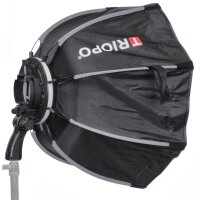 Triopo Octagon Softbox für Speedlight mit Wabenraster für Godox Canon Nikon Blitz, 65 cm