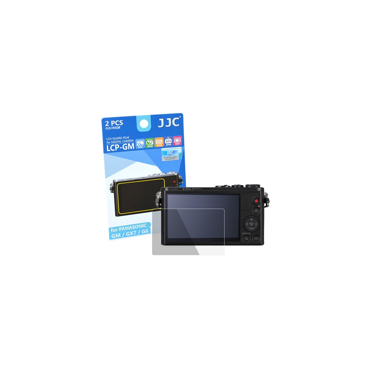JJC LCD Displayschutzfolie f&uuml;r Panasonic GM/GX7/G6