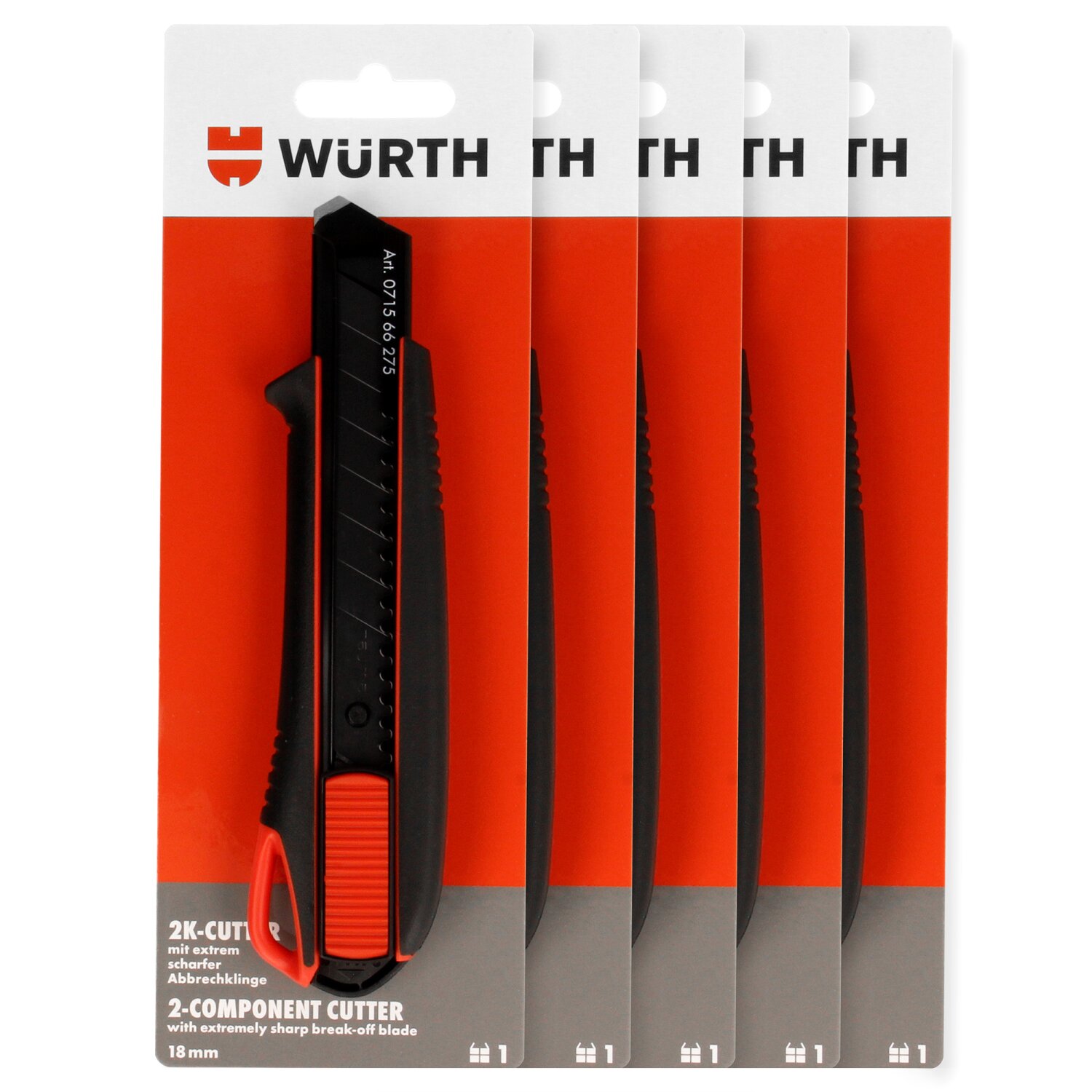 Würth Cuttermesser 2K, 18 mm, extrem scharf