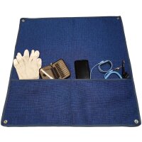 Minadax Innovative Anstistatik Arbeitsmatte 60cm x 60cm | Antistatisches ESD Gewebe - High-Tech-Textil - Kein Silikon | + ESD Manschetten-SET 2,4m + Erdungs-BOX + ESD Antistatik-Handschuhe