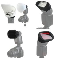 Minadax Universal Diffusor Lichtformer und Farbfilter System f&uuml;r Foto-Blitzger&auml;te