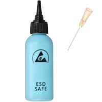 Minadax 60ml Antistatik ESD Fl&uuml;ssigkeiten Flasche mit Kappe und Nadel - Hellblau