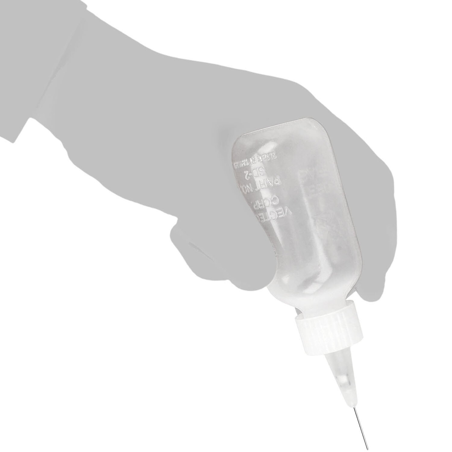 Minadax 60ml Antistatik ESD Fl&uuml;ssigkeiten Flasche mit Kappe und Nadel Transparent