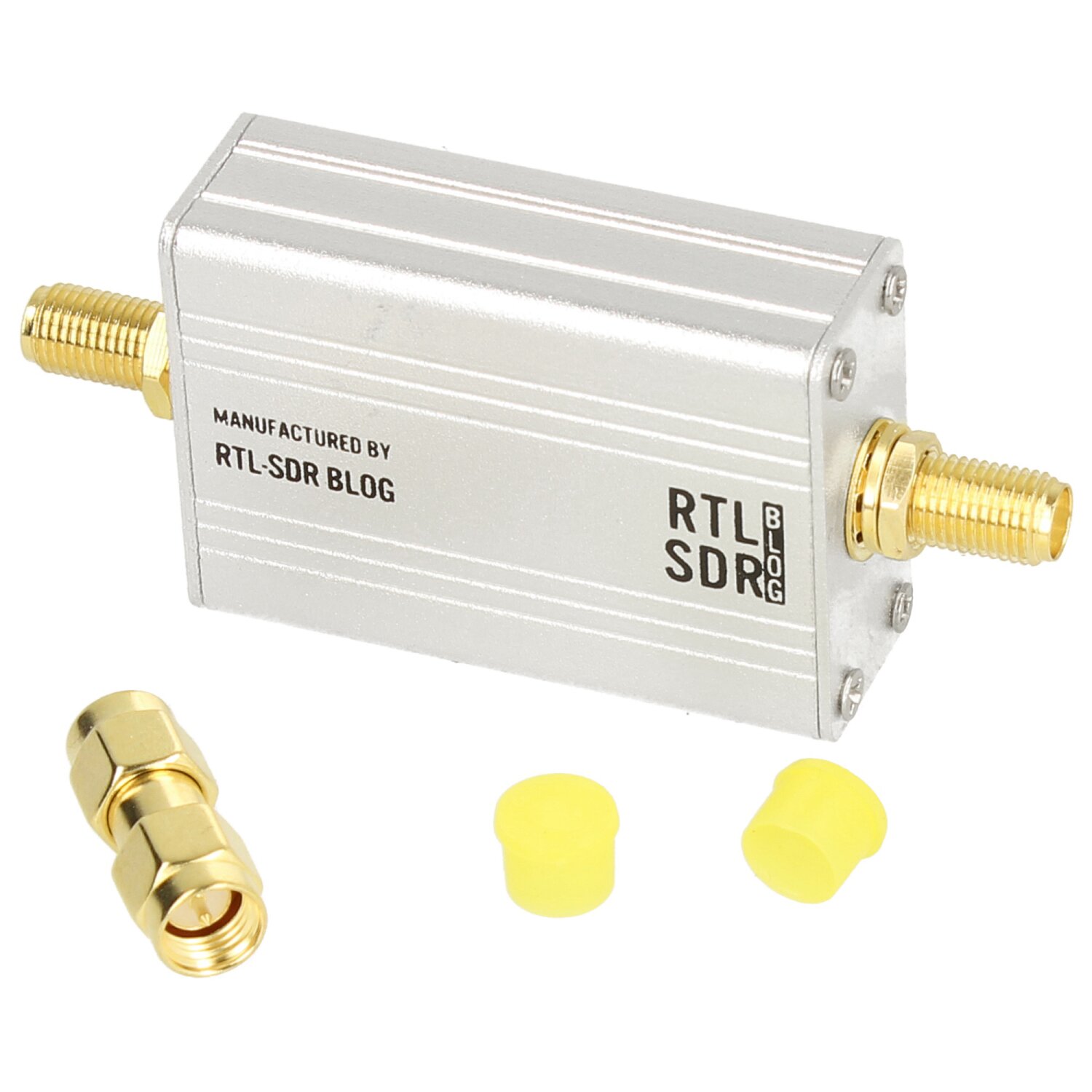 RTL-SDR - LNA-Modul (Ultra-Low Noise Amplifier) für Funk und SDR mit Gehäuse + Zubehör mit Bias-Tee & USB Power Optionen