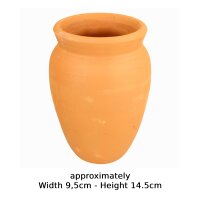 Minadax Kreative Natur Ton-Vasen Set 2 - mit 6 Acrly Farben und Pinsel