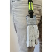 Minadax 2x Handschuhhalter | Metall-Karabiner | Robust, Vielseitig &amp; Sicher | 10kg Beiskraft | Ideal f&uuml;r Feuerwehr, Bau &amp; Industrie