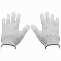 Minadax 5 Paar -M- ESD Antistatik Handschuhe f&uuml;r Labore Elektronik Cleanrooms + 2x G&uuml;rtelhalter