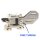 Minadax CW Morse Taste Paddle | Aluminiumlegierung | für Anfänger und Profis | Magnetfüße | für unterwegs oder Station | Morsecode Training | Amateurfunk | Ham Radio