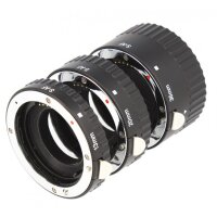 Automatik Zwischenringe 3-teilig fuer Makrofotographie passend zu Sony Alpha A55, A550, A560, A580 (Metall Bayonett)