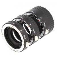 Automatik Zwischenringe 3-teilig fuer Makrofotographie passend zu Sony Alpha A700, A850, A900 (Metall Bayonett)