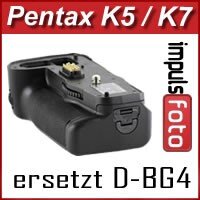 Profi Batteriegriff fuer Pentax K-5 und K-7 - aehnlich wie D-BG4