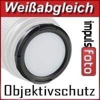 Wei&szlig;abgleich Schnappdeckel 52mm - White Balance Cap 52mm - Graukarte, Objektivdeckel