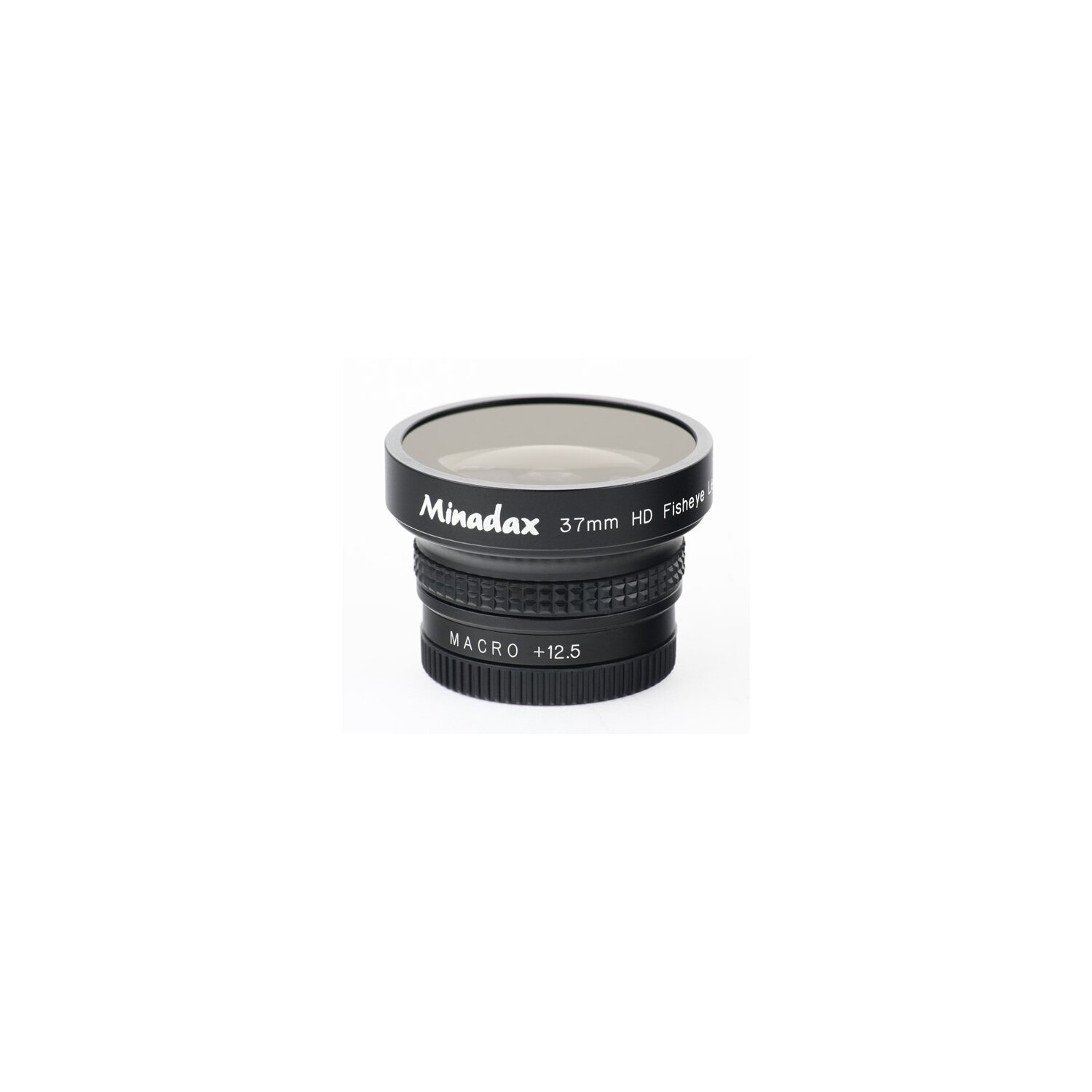 Minadax 0.42x Fisheye Vorsatz kompatibel mit Nikon Coolpix 880, 885, 4300 - 37mm