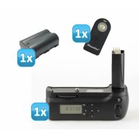Meike Profi Batteriegriff mit LCD-Timer & Infrarot Auslöser für Nikon D80, D90 + 1 x EN-EL3e Nachbau-Akku