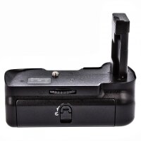 Profi Batteriegriff fuer Nikon D5100 - hochwertiger Handgriff mit Hochformatausloeser - doppelte Kapazität durch 2 Akkus