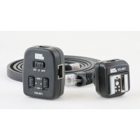 PIXEL Triple TTL-Blitzkabel (3x 2m) mit 3 Empfängern - kompatibel mit Canon Speedlite 600EX-RT, 580EX II, 580EX, 550EX, 540EZ, 430EX II, 430EX, 420EX, 380EX, 320EX, 270EX II, 270EX, 220EX - Ersatz für OC-E3