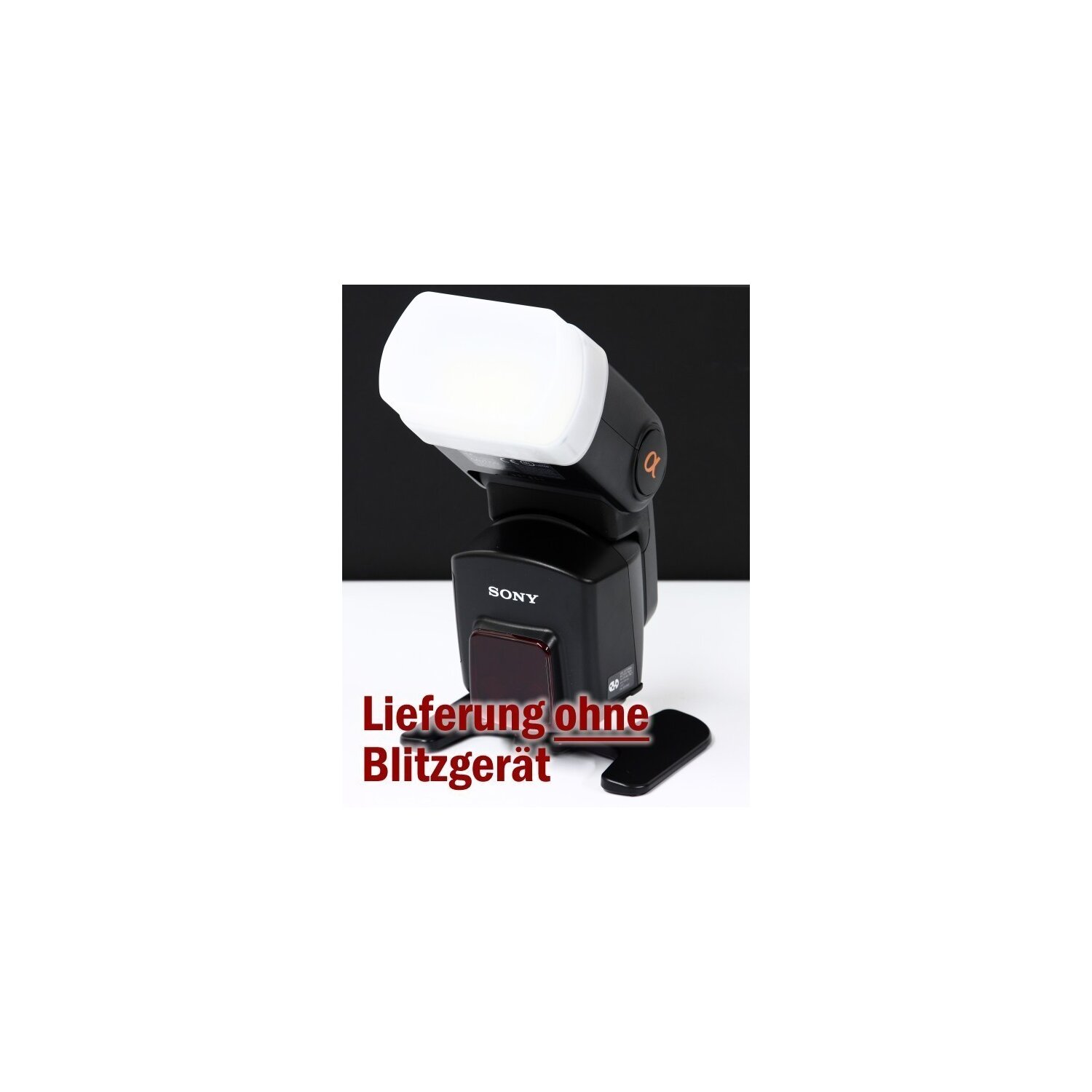 Lichtformer Softbox Diffusor weiß passend für Sony HVL-F58 AM Blitzlicht 