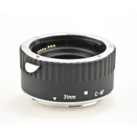 Automatik Zwischenring "31mm" fuer Makrofotographie passend zu Canon (Metall Bajonett)